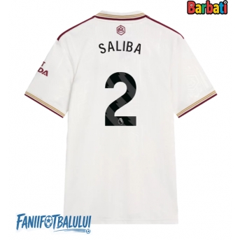 Arsenal William Saliba #2 Tricou Fotbal Replică 2025-26 Barbati Treilea